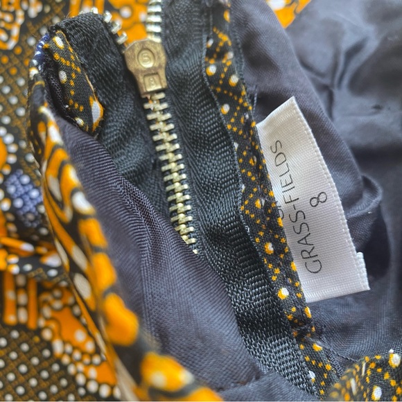 Grass-fields | African Crown Print Beka Jumpsuit African Made Black Owned Size 8 - Picture 7 of 9